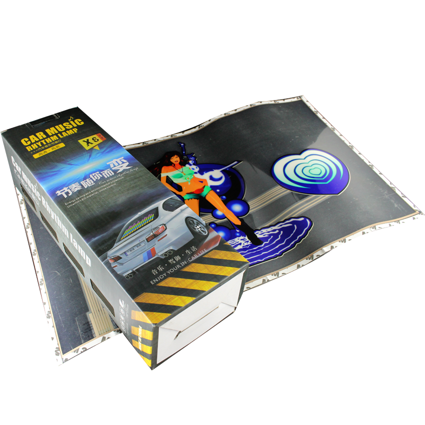 ไฟLED ควบคุมด้วยเสียงเพลงสำหรับตกแต่งรถยนต์ - Shop888mall - 1