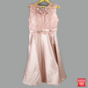 ชุดกระโปรงโบว์คาดเอวเกาะอกลายลูกไม้ (สีชมพู) - Shop888mall - 1