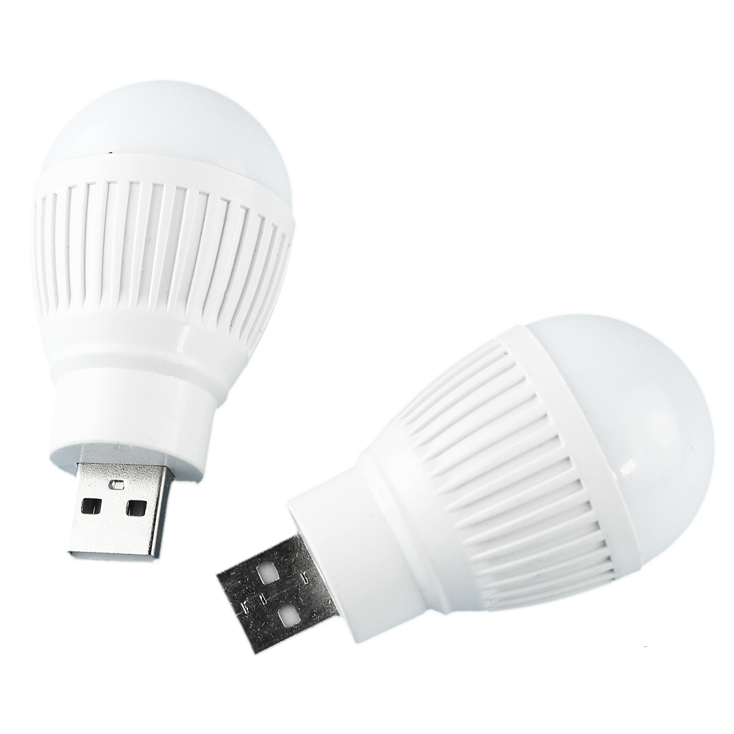 Shop888mall หลอดไฟประหยัดพลังงานเสียบ USB แบบพกพา ขนาดเล็ก 2 ชิ้น - Shop888mall - 1