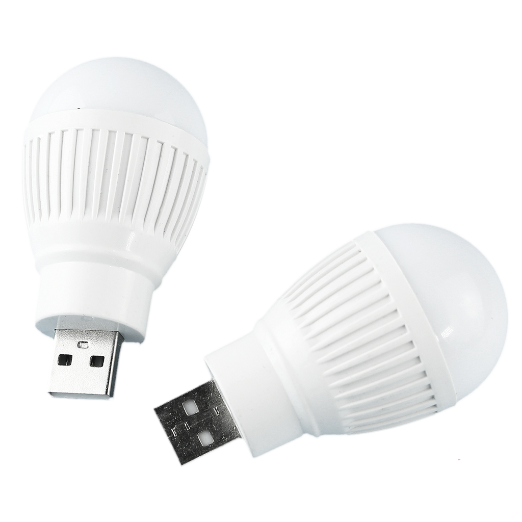 Shop888mall หลอดไฟประหยัดพลังงานเสียบ USB แบบพกพา ขนาดเล็ก 2 ชิ้น - Shop888mall - 1