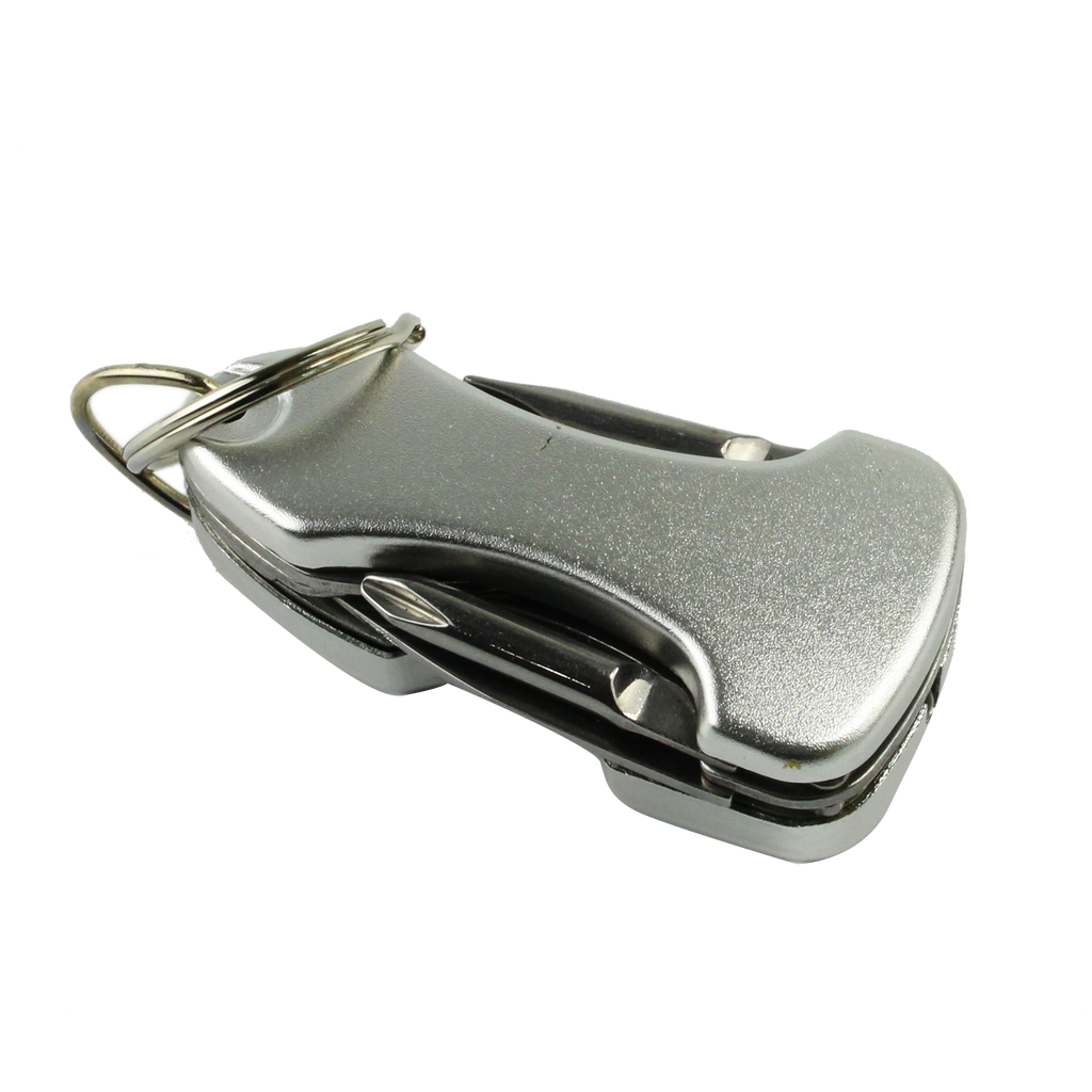 Shop888mall SWISS TECH มีดพับอเนกประสงค์แบบพกพา รุ่น Key Ring Multi-Tool 7-in-1 (สีเงิน) - Shop888mall - 3
