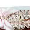 Shop888mall ผ้าสวมหุ้มสายรัดเข็มขัดนิรภัยลายดอก ชายผ้าลูกไม้ติดโบว์ (สีชมพู) - Shop888mall - 4