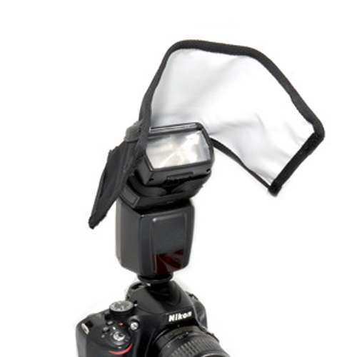 Shop888mall ซอฟท์บ็อกซ์สำหรับครอบหัวแฟลชกล้อง DSLR เพื่อแสงที่นุ่มนวลขึ้น (สีขาว) - Shop888mall - 1