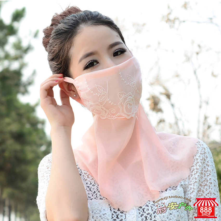 Shop888mall หน้ากากผ้าชีฟองสำหรับกันแดดและฝุ่น - Shop888mall - 6