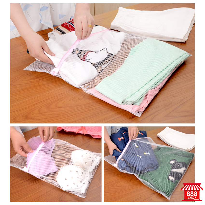 SHop888mall ถุงตาข่ายสำหรับแยกผ้าและถนอมผ้าเวลาซักเครื่อง - Shop888mall - 8