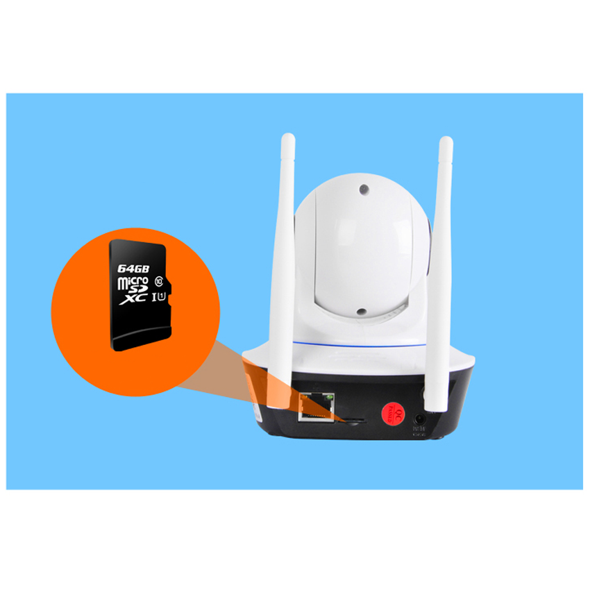 Shop888mall กล้องวงจรปิดแบบต่อสัญญาณ Wifi เชื่อมต่อโทรศัพท์ได้ 720p  รุ่น JS-S10B - Shop888mall - 8