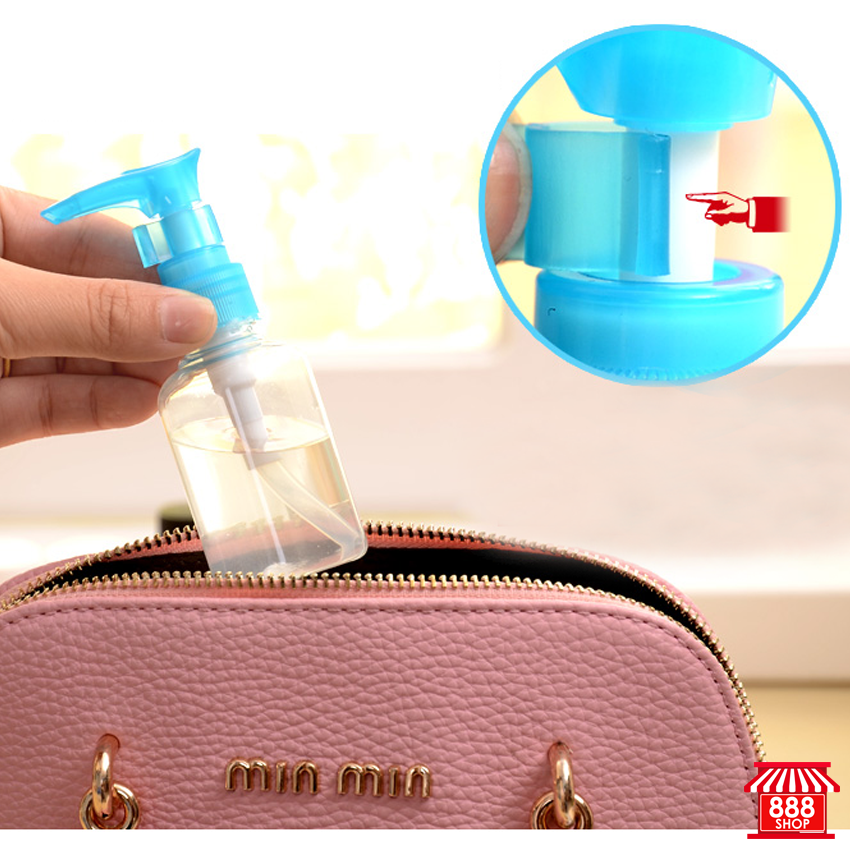 Shop888mall ขวดสำหรับใส่ของเหลวเมื่อเวลาเดินทาง 2 ชิ้น (สีขาว) - Shop888mall - 4